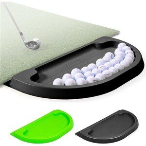 All-Weather Golf Ball Tray - 70 Ball Capacity - Compatible with All Hitting Mats